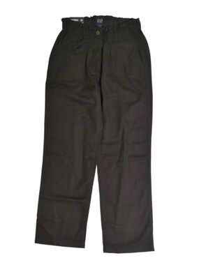 Gap Women's Relaxed Fit Straight Leg Easy Twill Pant - Black